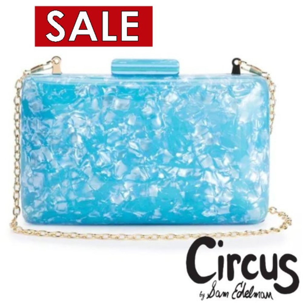 Circus by Sam Edelman Olivia Acrylic Case Blue NWT - Picture 5 of 5